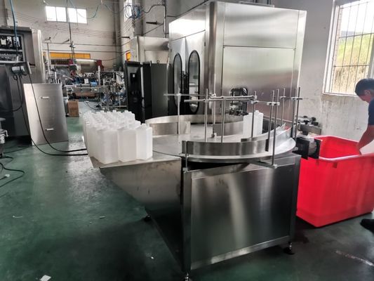 Pet Bottle Filling packing Line With Automatic Medical Alcohol / Chemical Liquid / Acetic Acid Filling Capping Machine