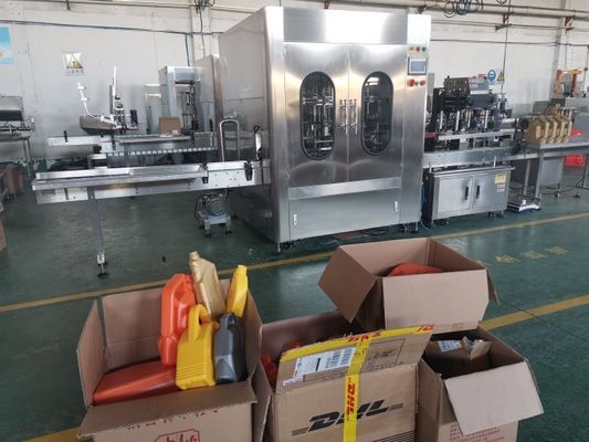 4000BPH Brake Oil Filling Bottle Cap Packing Machine