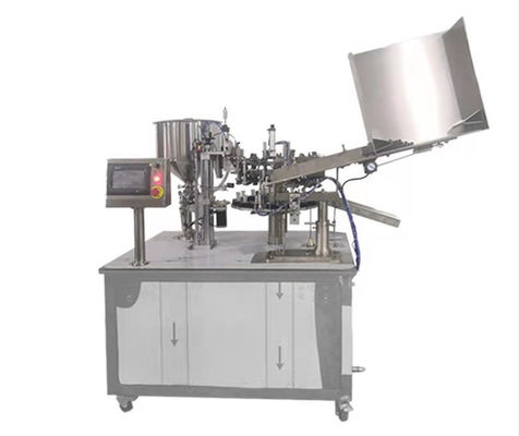 Aluminium Metal Tube Filling Sealing Machine For Liquid Paste Cream Glue