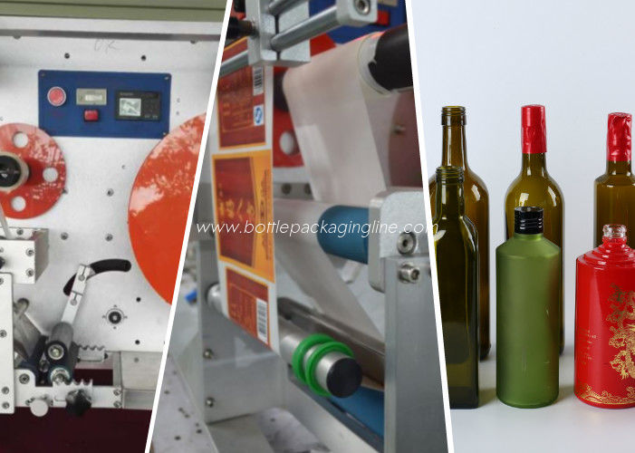 Double Side Semi Automatic Bottle Labeler Flexibly Adjusted Distance