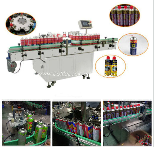 Spray Paint Can Automatic Bottle sticker Labeling machine manufacturer Applicator Easy to Maintain straw tube applicator