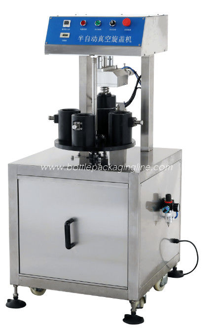 1200pcs/Hour Vacuum Capping Machine For Glass Jar Bottle