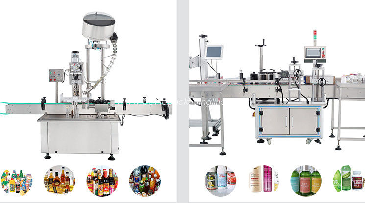 Shampoo/Hand Sanitizer/Disinfectant/Alcohol Fully Automatic filling bottling capping sealing packing machine line